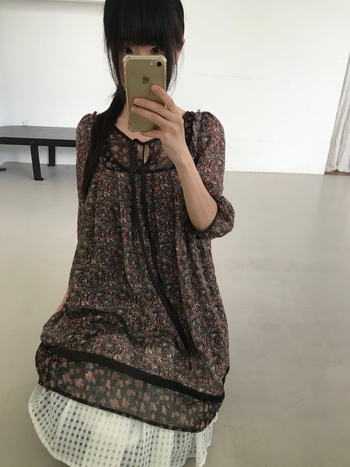 vintage pattern one-piece 상품이미지5