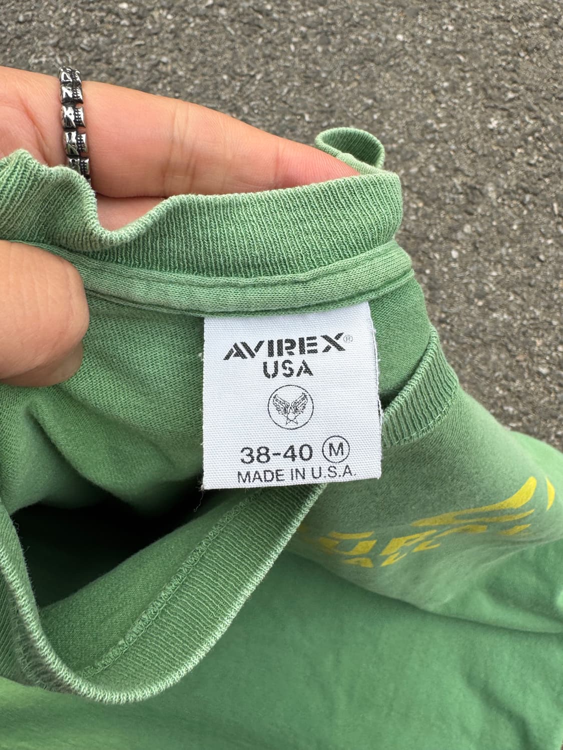 아비렉스 레터링 반팔티셔츠  상품이미지3