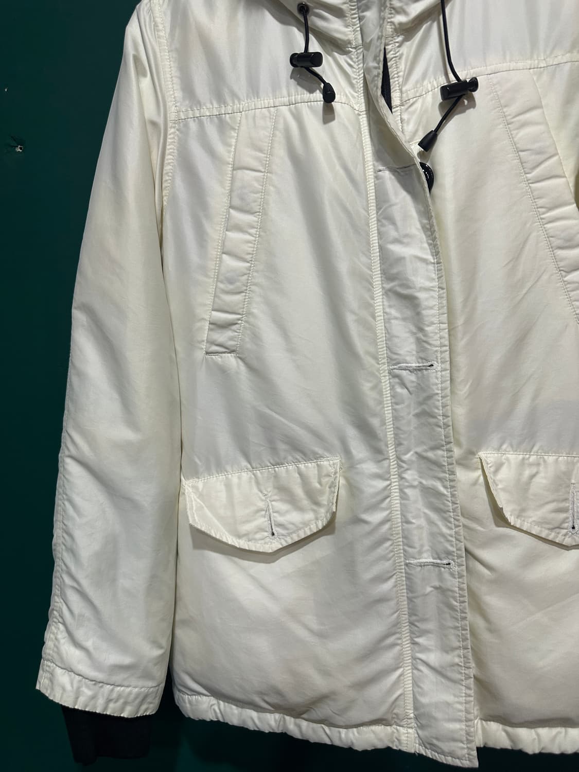 캐나다구스 매장판 패딩 아이보리 M 상품이미지4