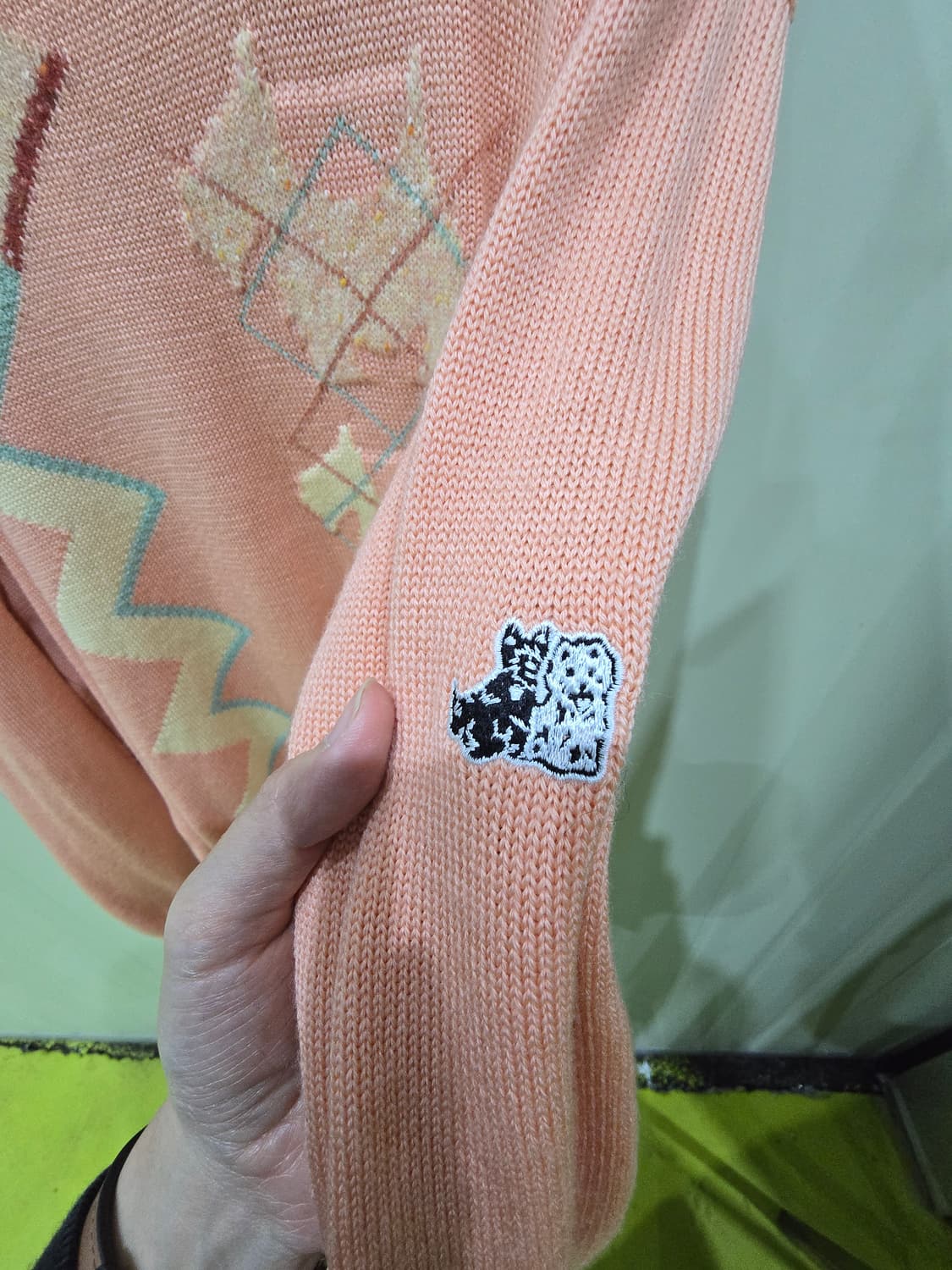 Black & White 핑크 강아지 니트 L 상품이미지5