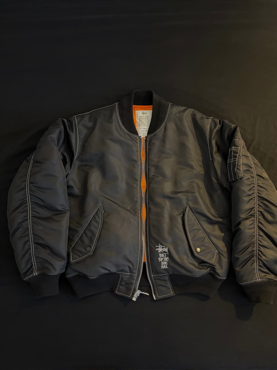 스투시 빌트 리버시블 봄버 자켓 블랙 상품이미지1