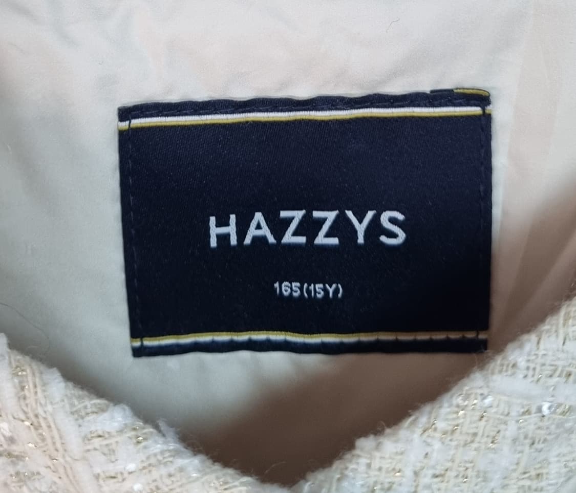 실측 XS (44) 헤지스 베이지 오리털 퀼팅자켓 165 상품이미지3