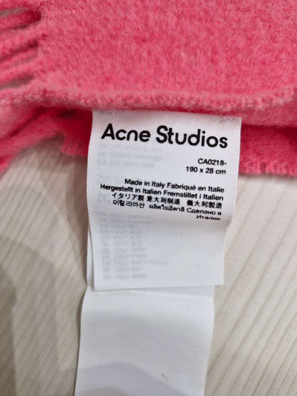 Acne Studios 아크네 스튜디오 슬림 울 프린지 스카프(뉴스키니) 상품이미지3