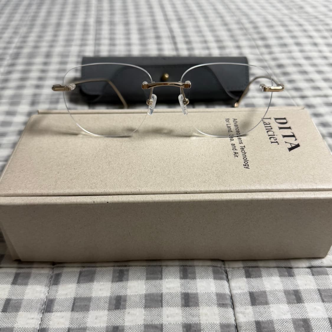 (OS) DITA 디타 Lancier 티타늄 무테 안경 상품이미지1