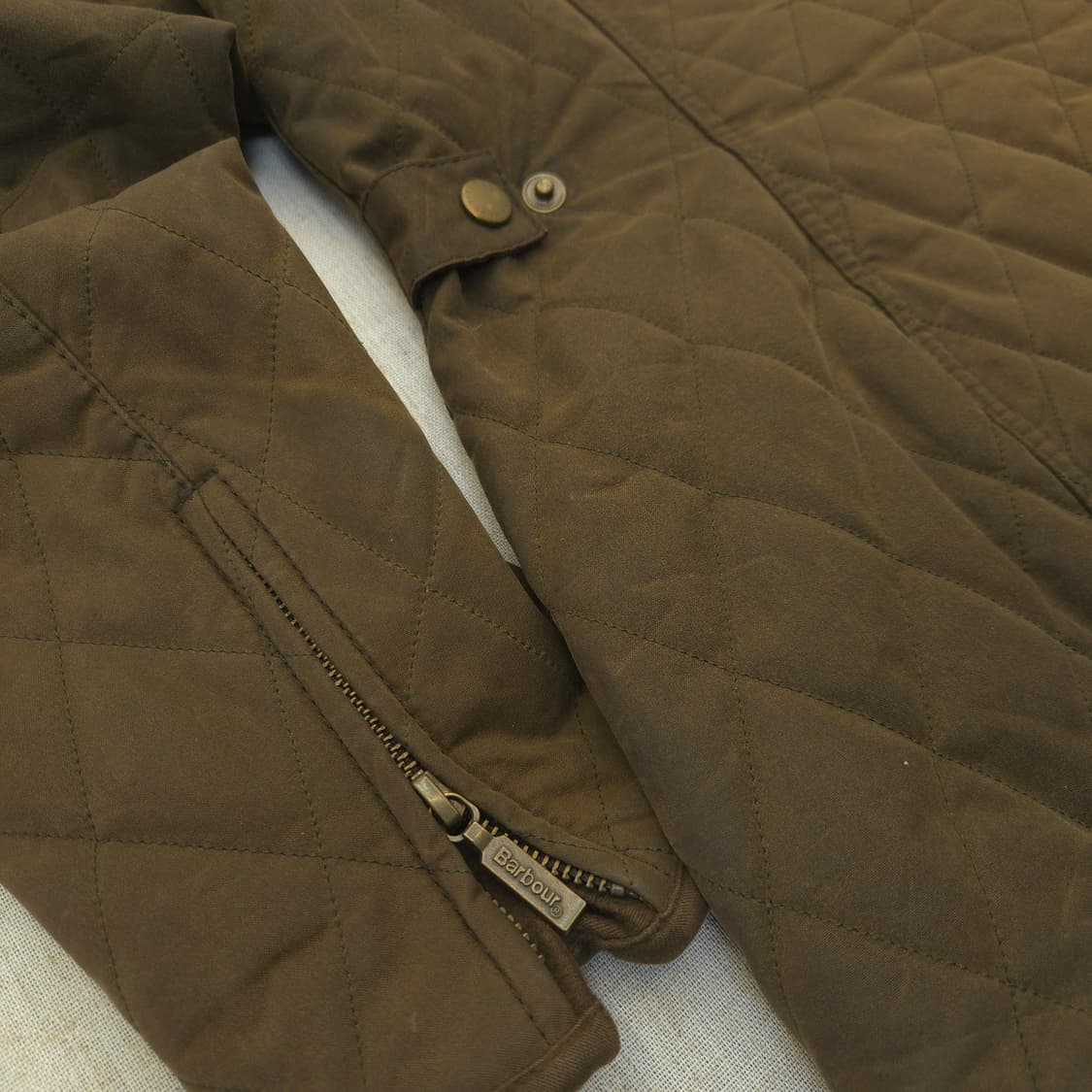 바버 퀼팅 자켓 브라운 여성 상품이미지9
