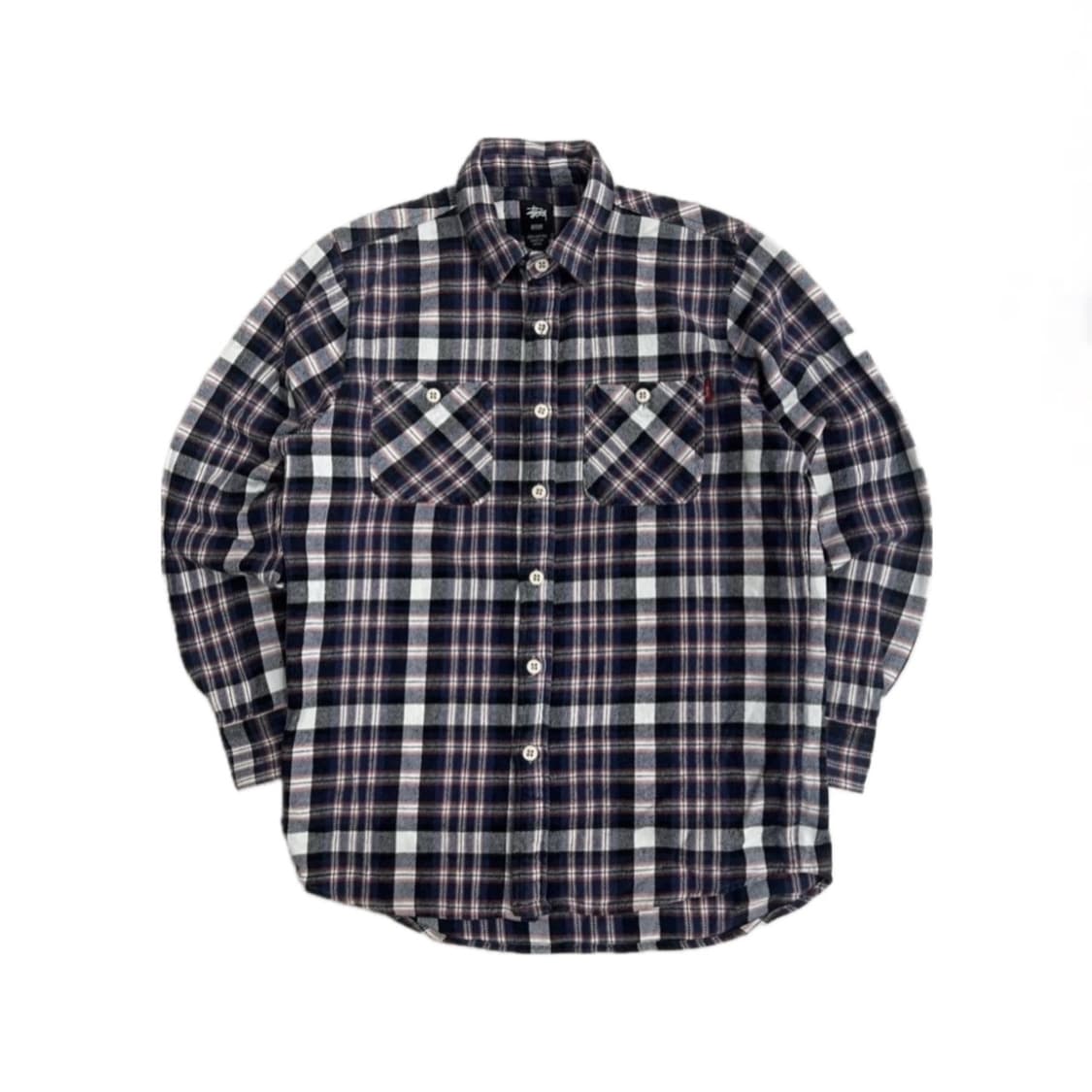 스투시 코튼 체크 셔츠 상품이미지1