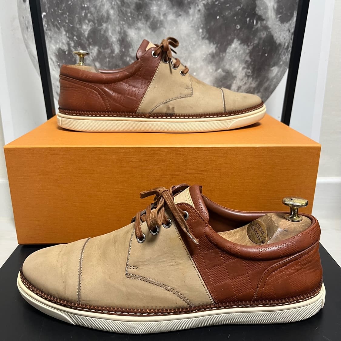 정품 7) 루이비통 누벅 레더 드레스슈즈 구두 265~270 상품이미지1