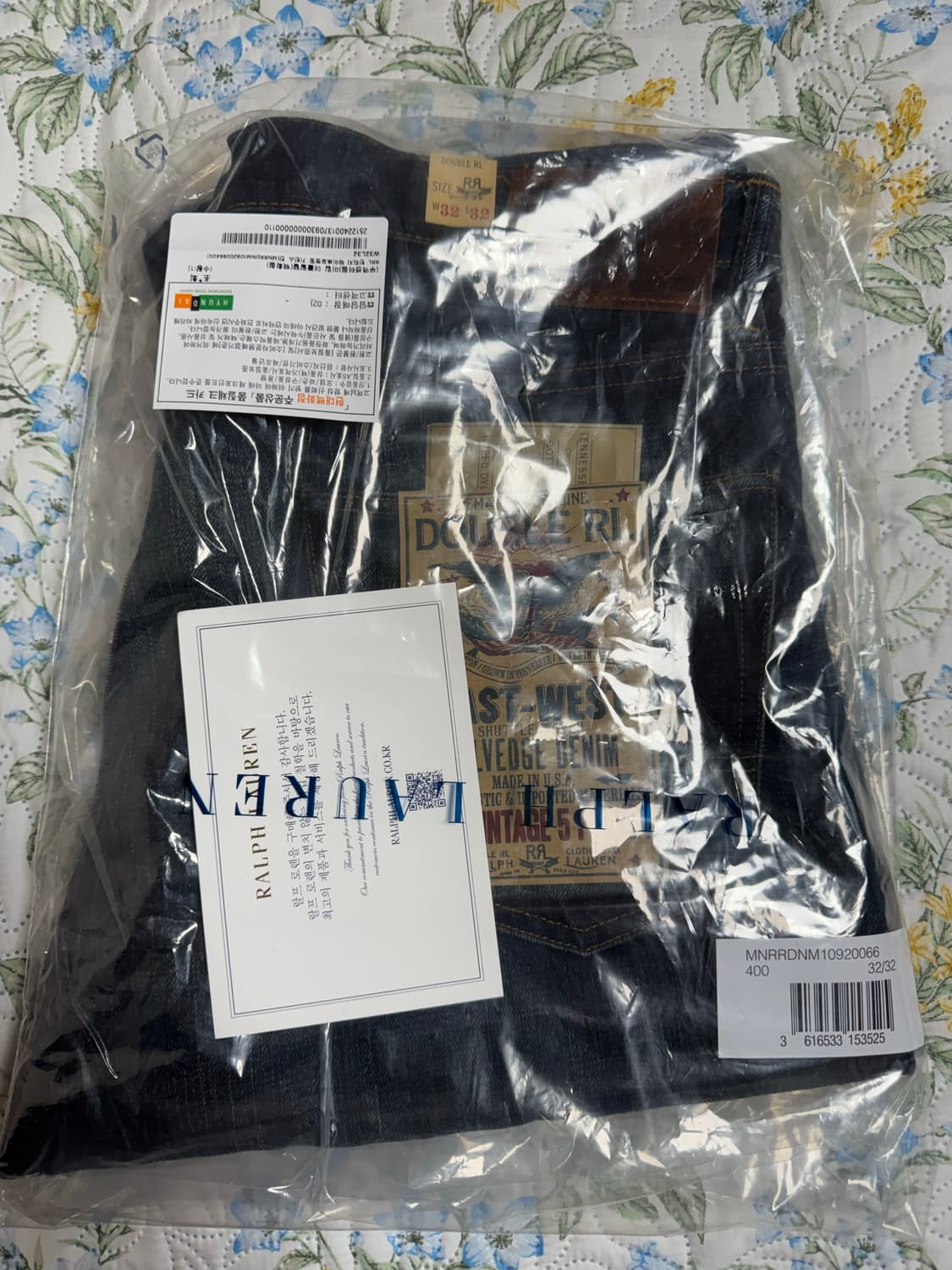 RRL 빈파포 기빈스진 32/32 새제품 팝니다. 상품이미지3