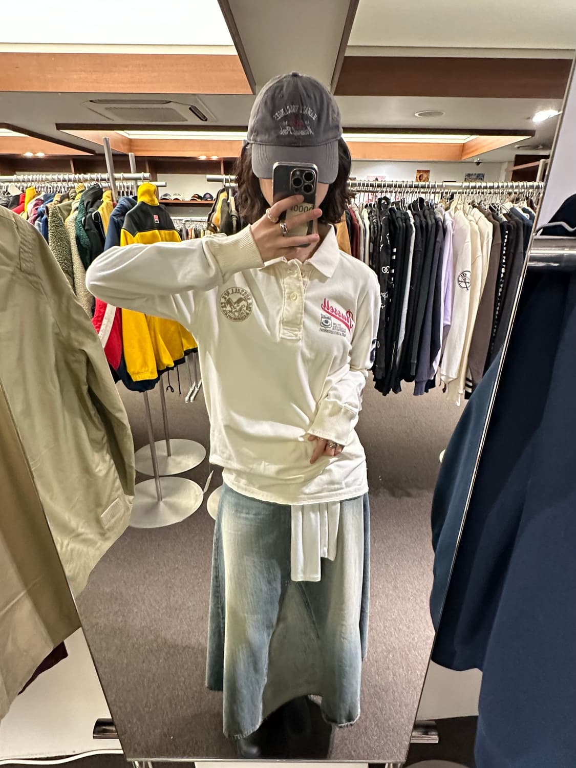 XL)Russell Athletic vintage 그래픽 폴로 셔츠 상품이미지1