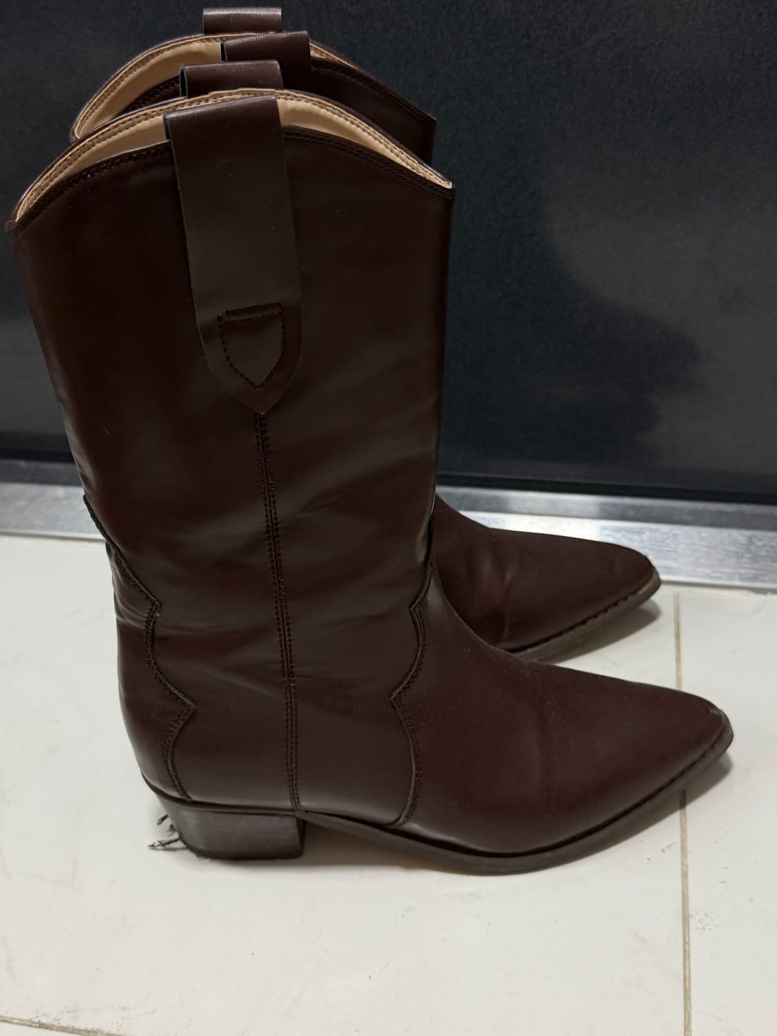 브라운 웨스턴 부츠 상품이미지1