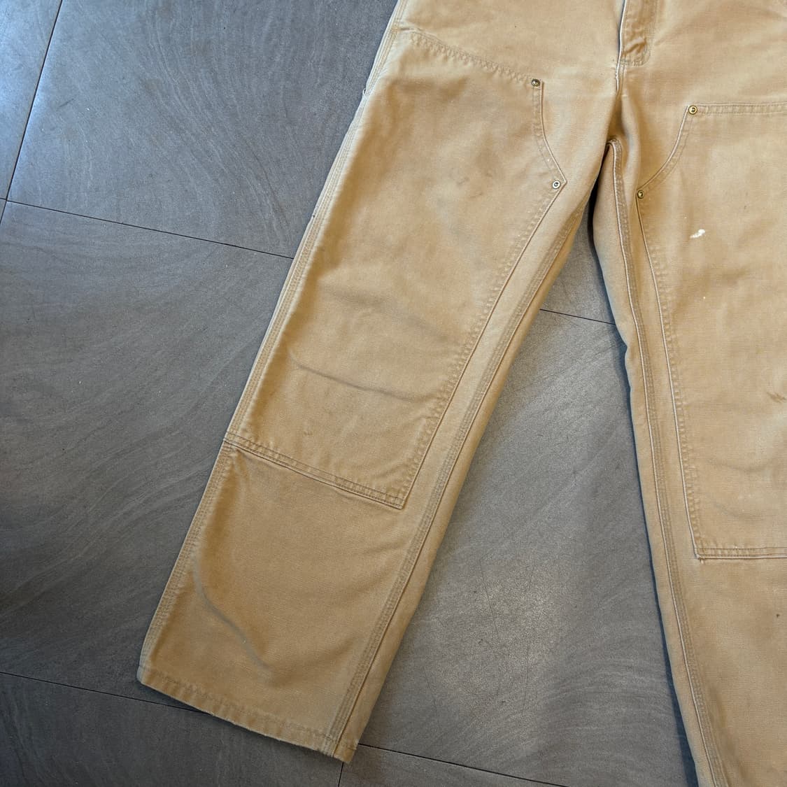 칼하트 정품 베이지 더블니 팬츠 상품이미지3