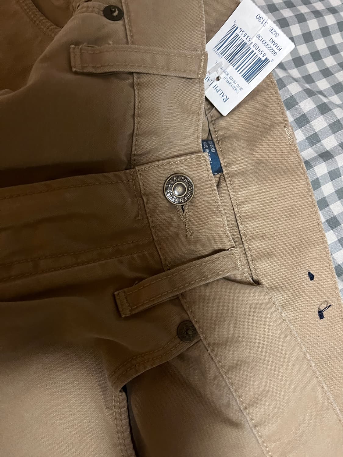 폴로 랄프로렌 카키색 바지 31/30 새제품 상품이미지4