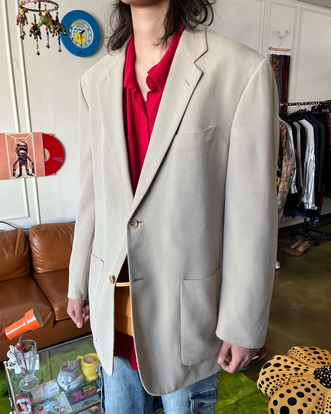 Old SPALDING Maxi-fit Blazer Jacket 상품이미지2