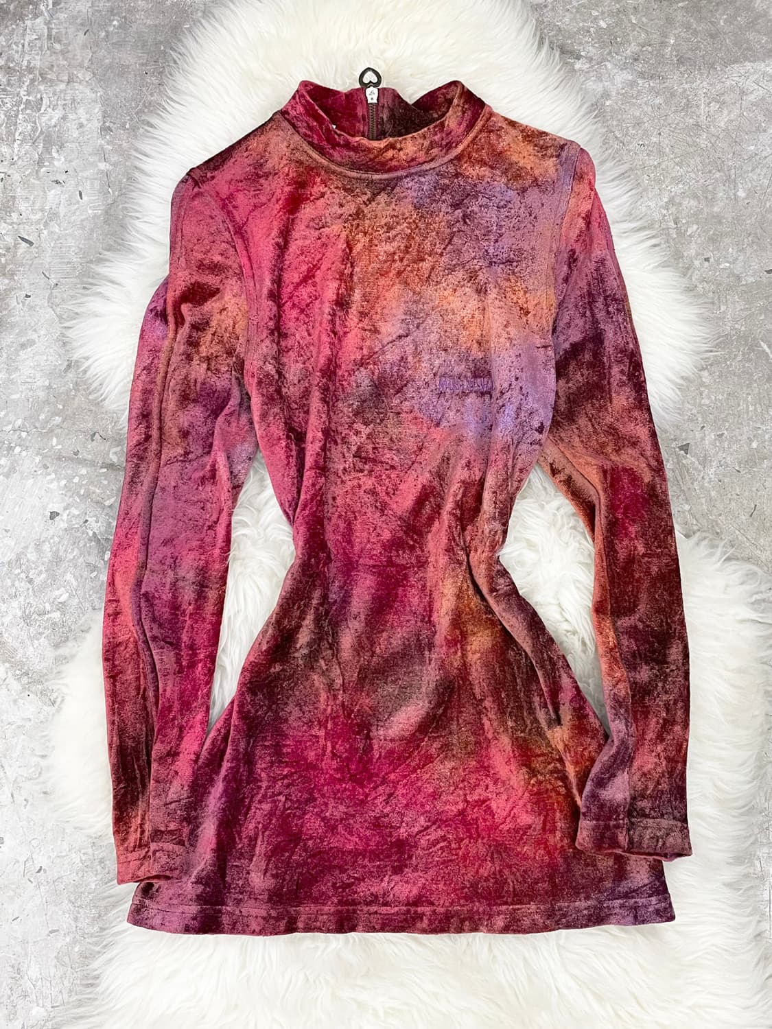 모스키노 로고 벨로아 슬림 탑 상품이미지1