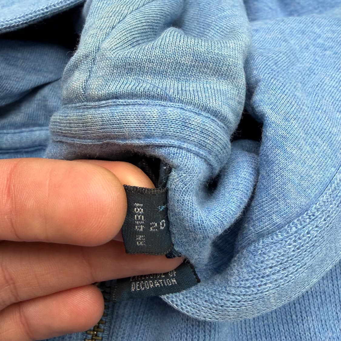 폴로 랄프 로렌 블루 니트 후드집업 M 상품이미지8