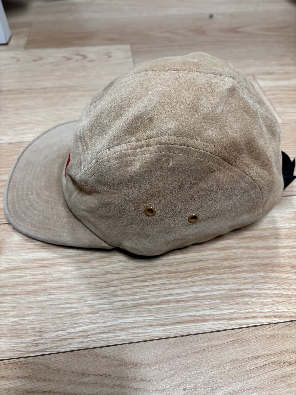 [OS] 슈프림 박스로고 스웨이드 캠프캡 카멜 상품이미지2