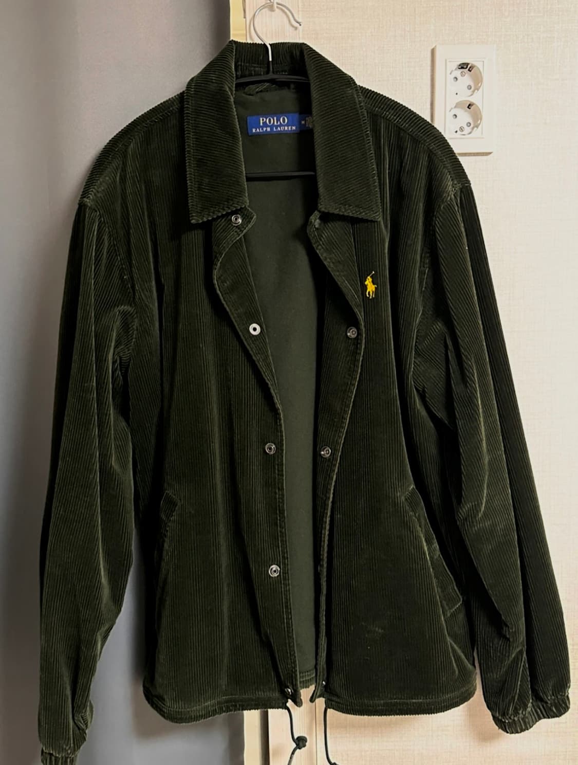 폴로 랄프로렌 코듀로이 코치 자켓 M 그린 상품이미지1