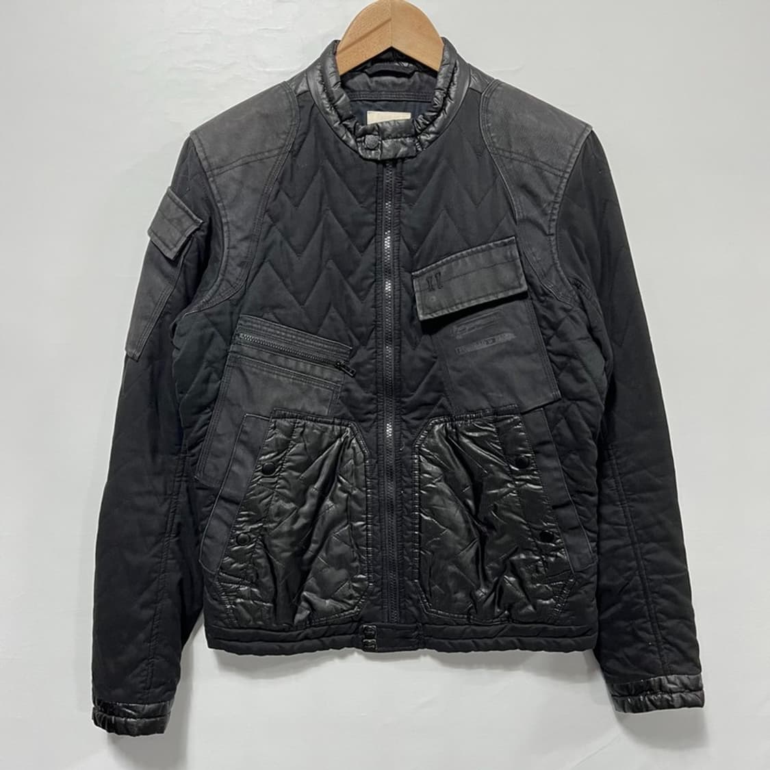 디젤 멀티포켓 퀼팅 바이커 자켓 S 상품이미지1