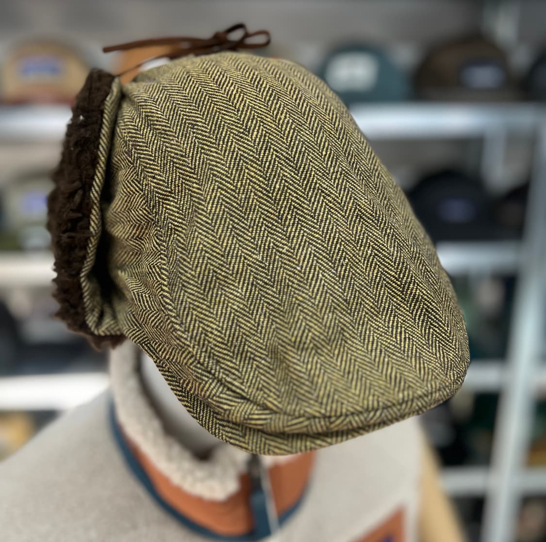 클래식 귀도리캡  옐로우브라운 상품이미지4