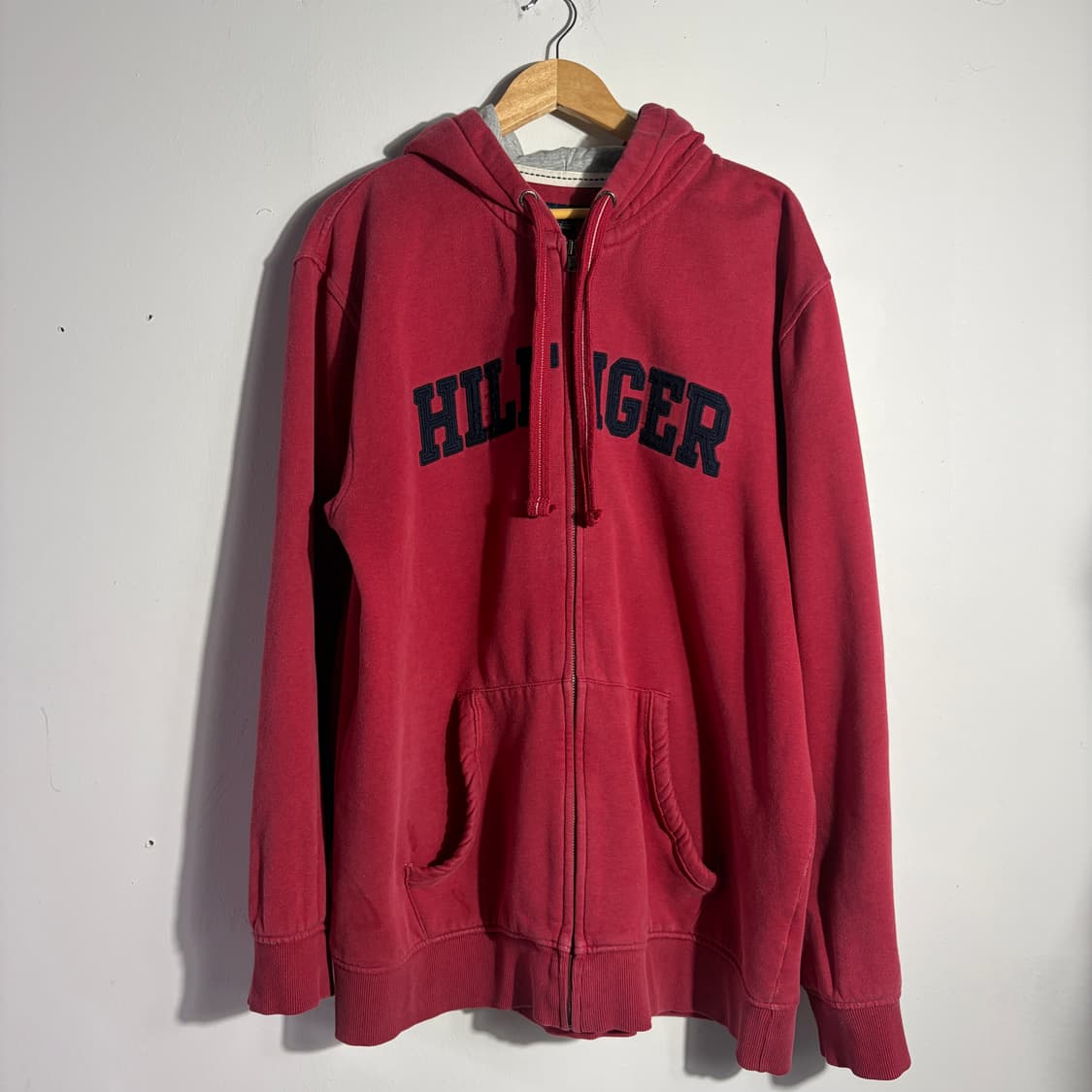 타미힐피거 레드 후드집업 (무료배송) 상품이미지1