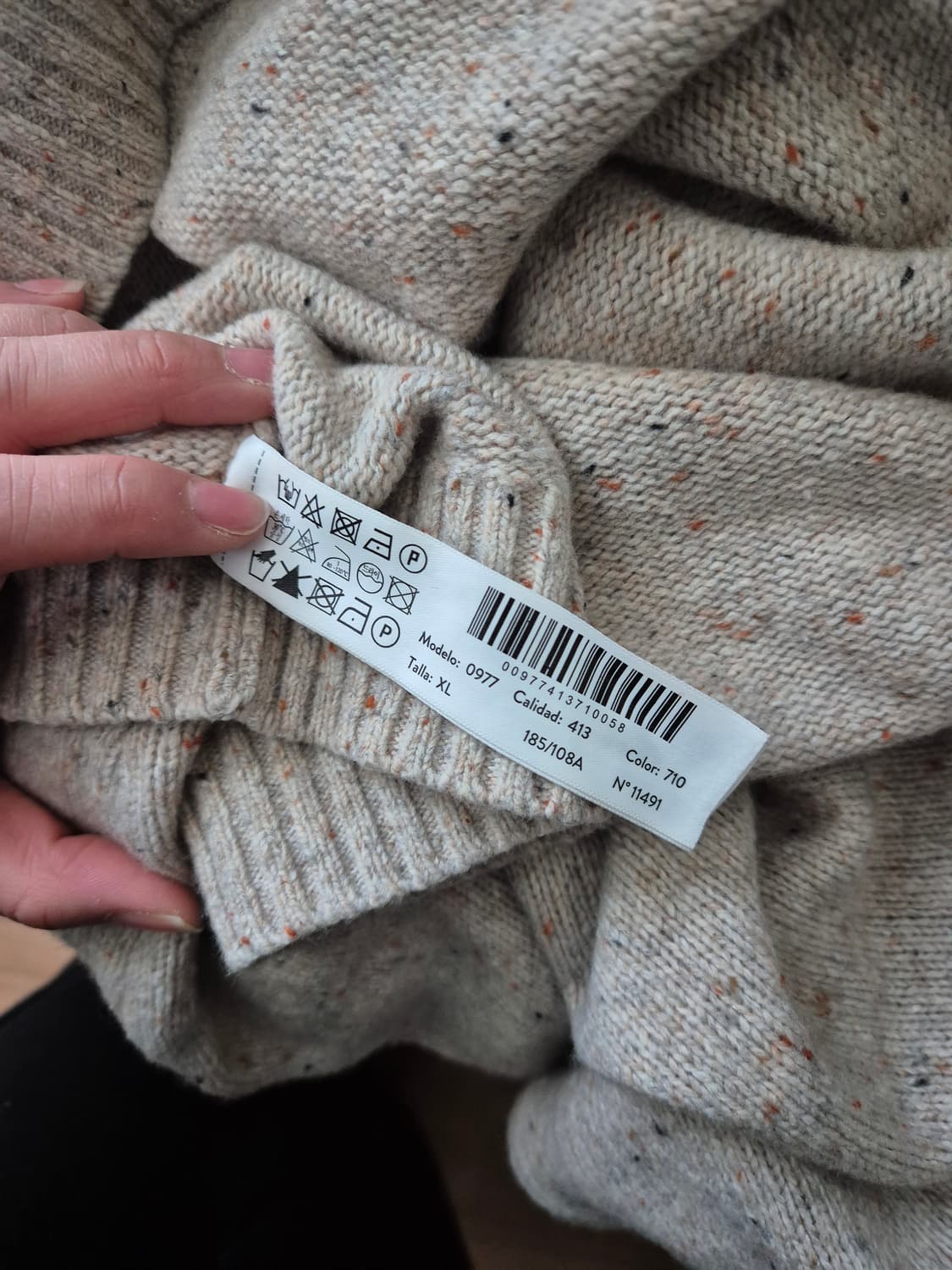 마시모두띠 램스울 남성 니트 스웨터 xl 상품이미지6