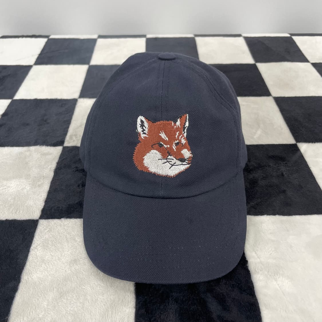 메종키츠네 라지 폭스 헤드 볼캡 상품이미지1