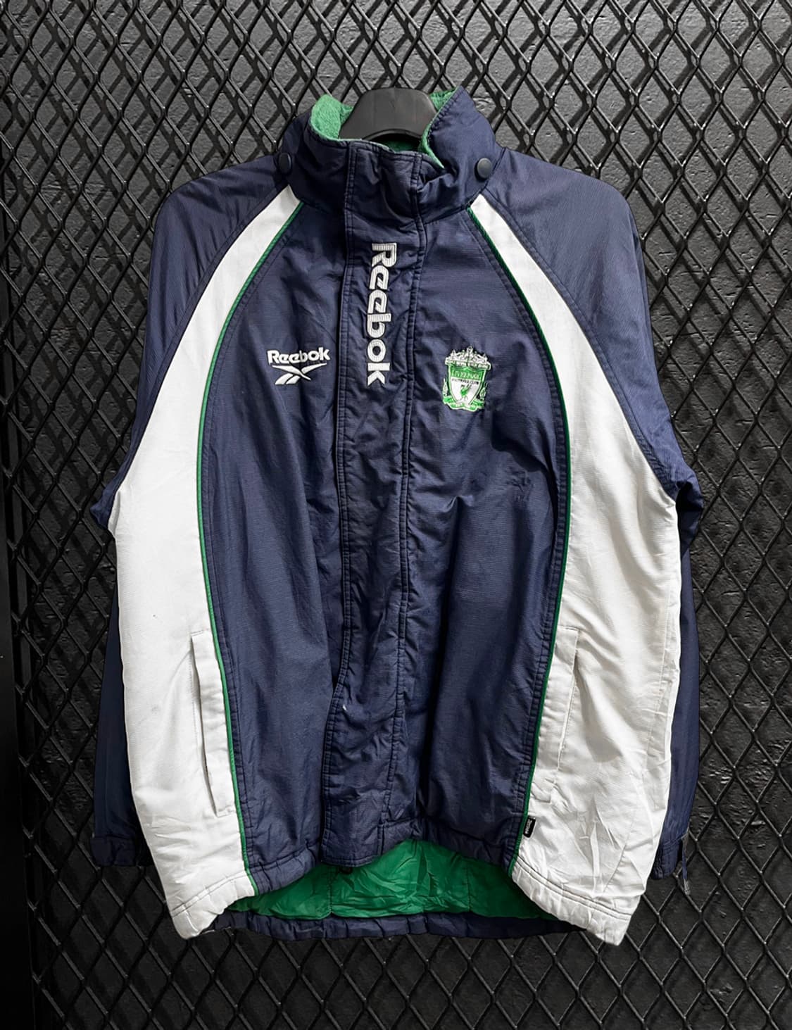 99/00 리복 리버풀 트레이닝 윈터 벤치 자켓 (L) 상품이미지2
