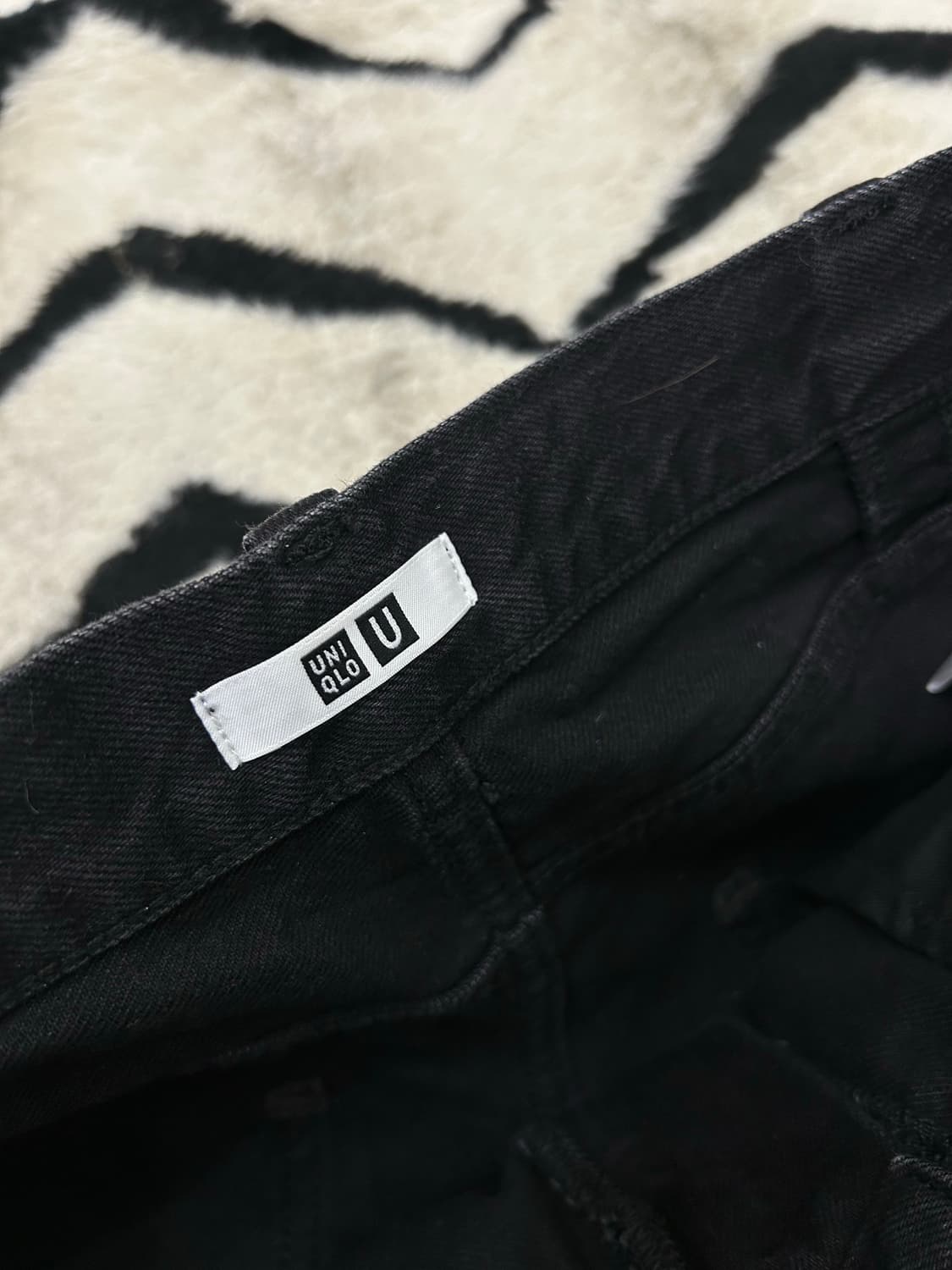 [31]유니클로U 와이드핏 컬러진/블랙 상품이미지3