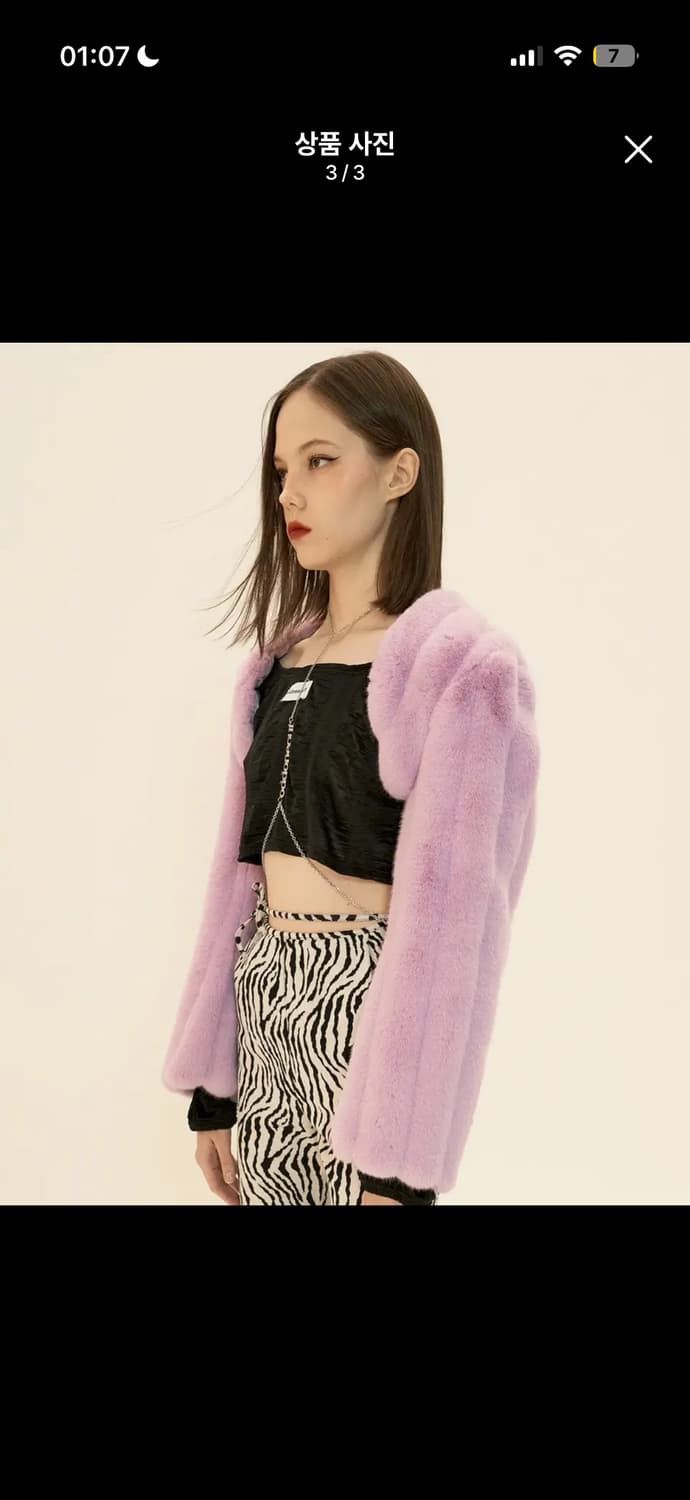 오드원아웃 러블리 크롭 볼레로 퍼자켓 상품이미지3