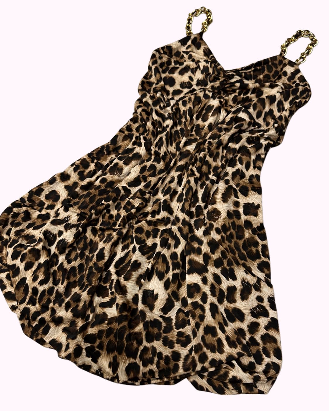 KNICK KNACK leopard chain gyaru dress 상품이미지2