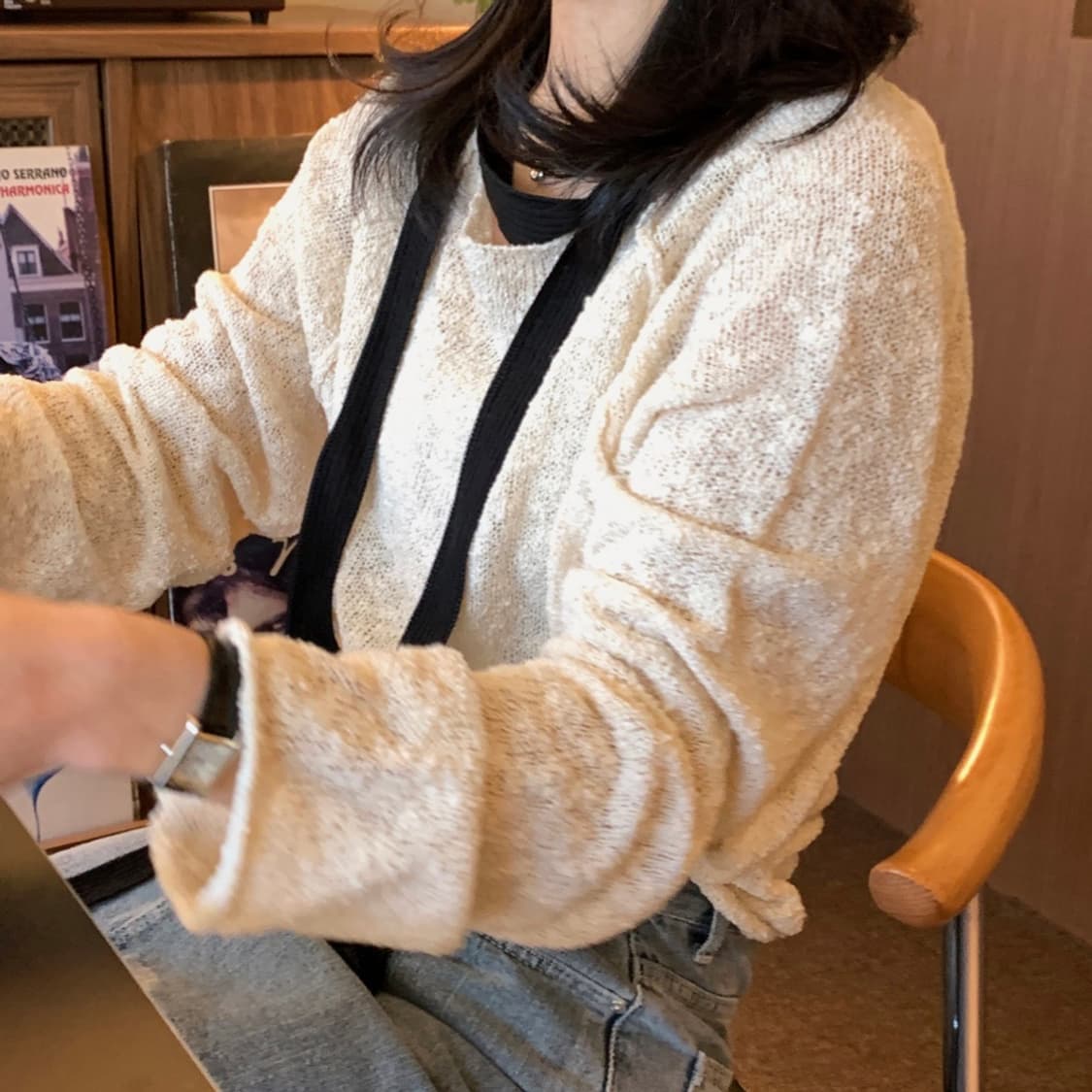 썸머 매쉬 나그랑 니트 아이보리 상품이미지2