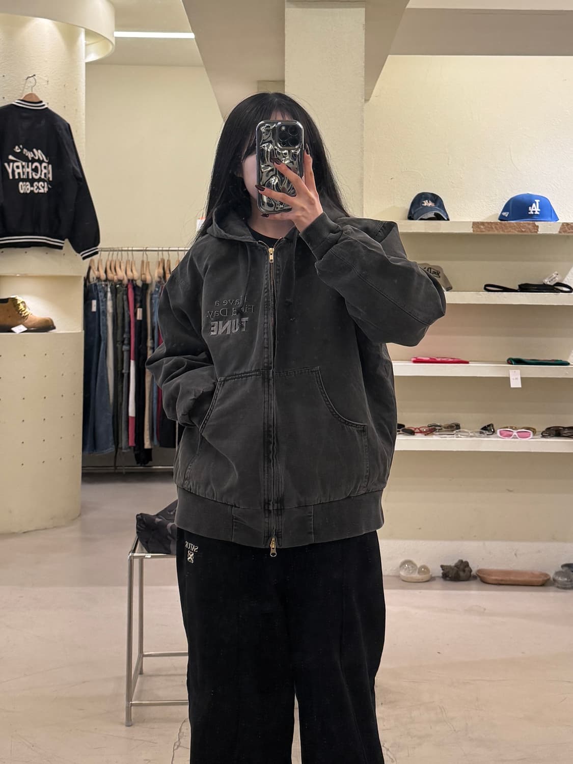 디스이즈네버댓 차콜 데님 후드자켓 U1194 상품이미지1