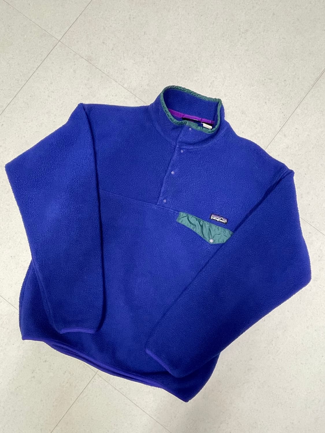 [M] 90's 파타고니아 빈티지 신칠라 라이트 블루 상품이미지1