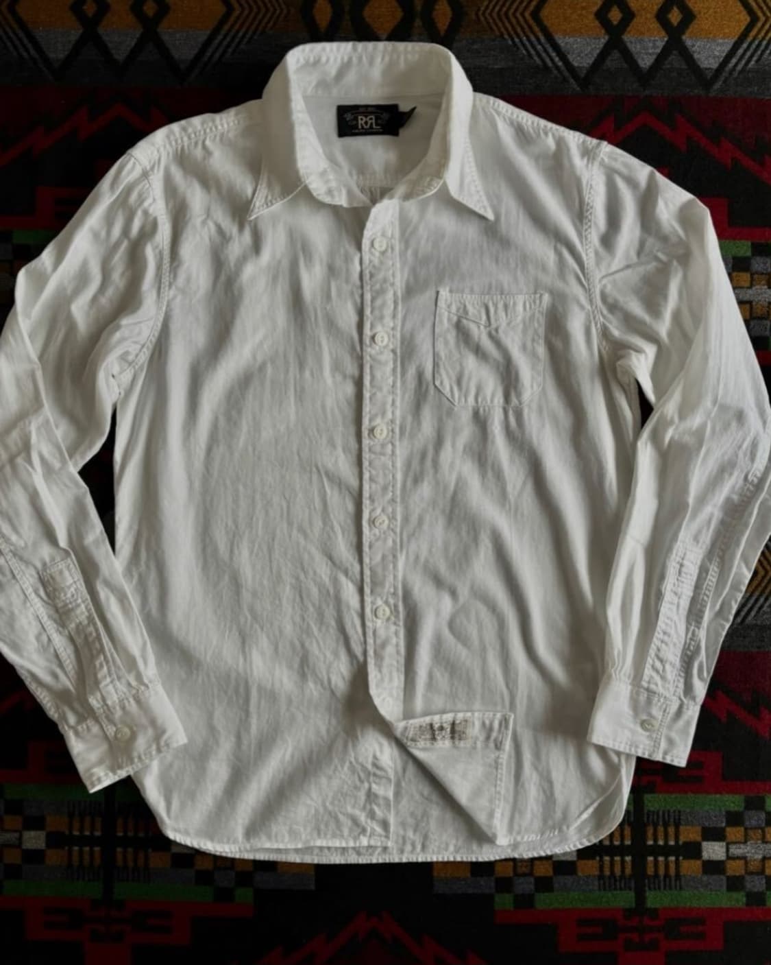더블알엘 RRL 화이트 레일맨 워크셔츠 S 상품이미지5