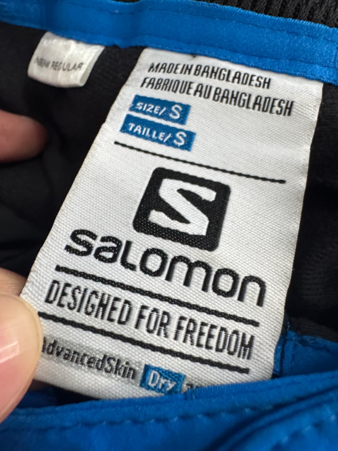 희귀!! 살로몬 Salomon 스키 나일론 팬츠 블루 상품이미지3
