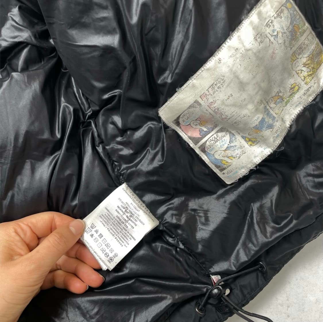 몽클레어 Moncler 그레노블 블랙 후드 다운 패딩 2 상품이미지4