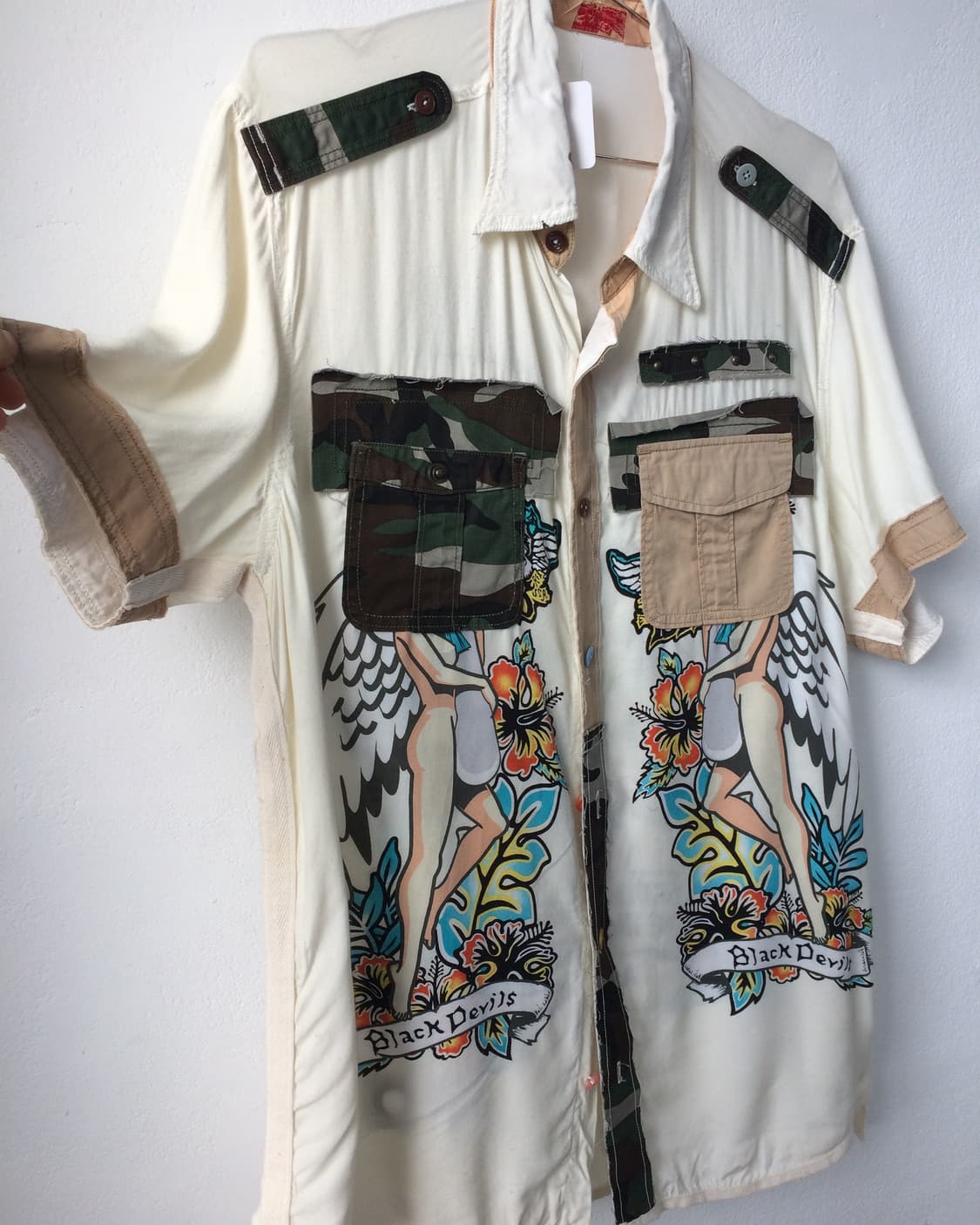 Avirex printing shirt 상품이미지4