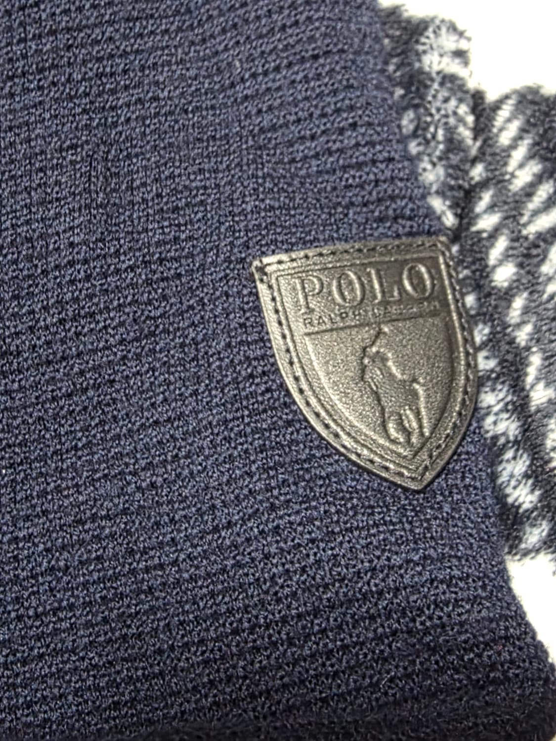 폴로 랄프로렌 하이브리드 풀집업 패딩니트 네이비 M 상품이미지9