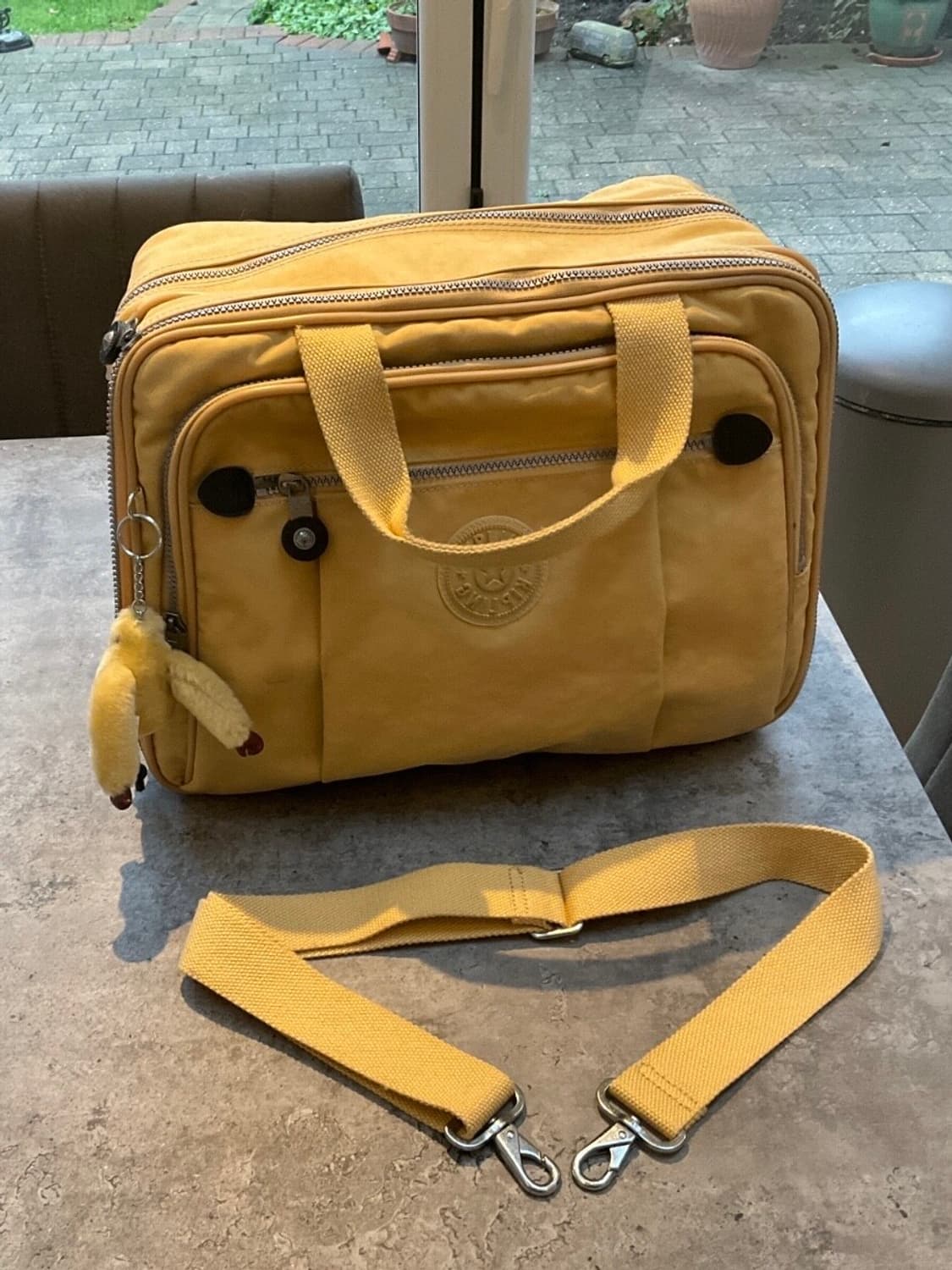 키플링 라이트옐로우 여행 보스턴백 상품이미지1