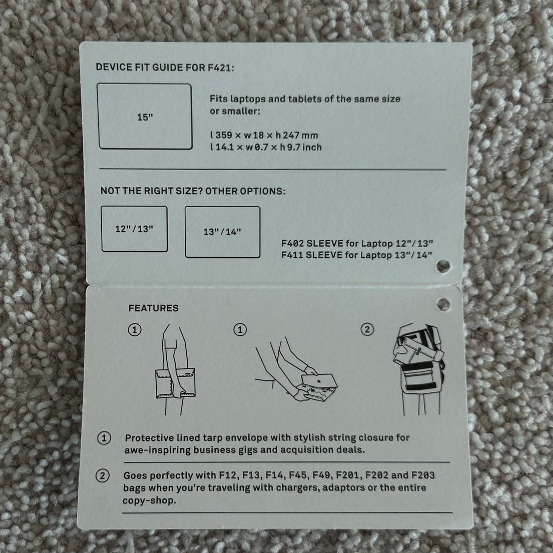 프라이탁 15인치 노트북 파우치 F421 상품이미지5