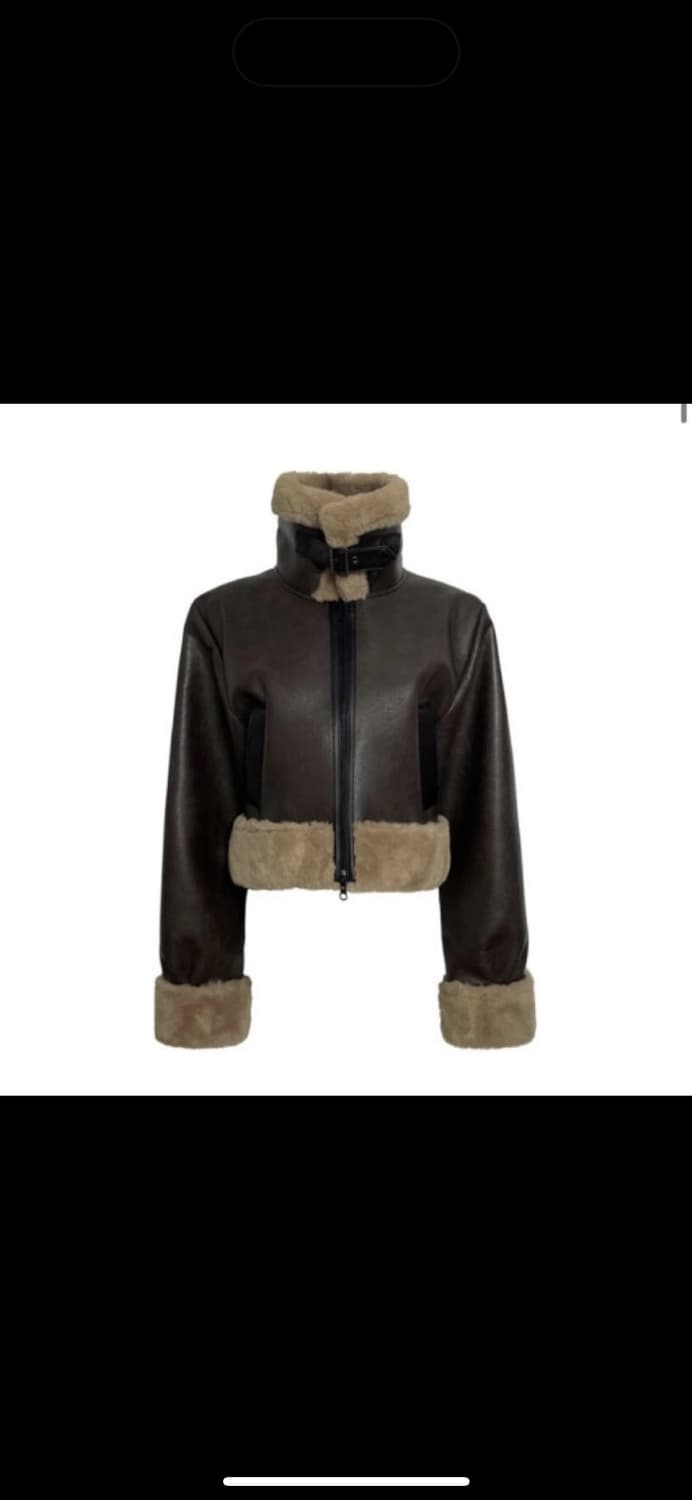 주머니 까짐O) 보헤미안서울 무스탕 브라운 상품이미지1