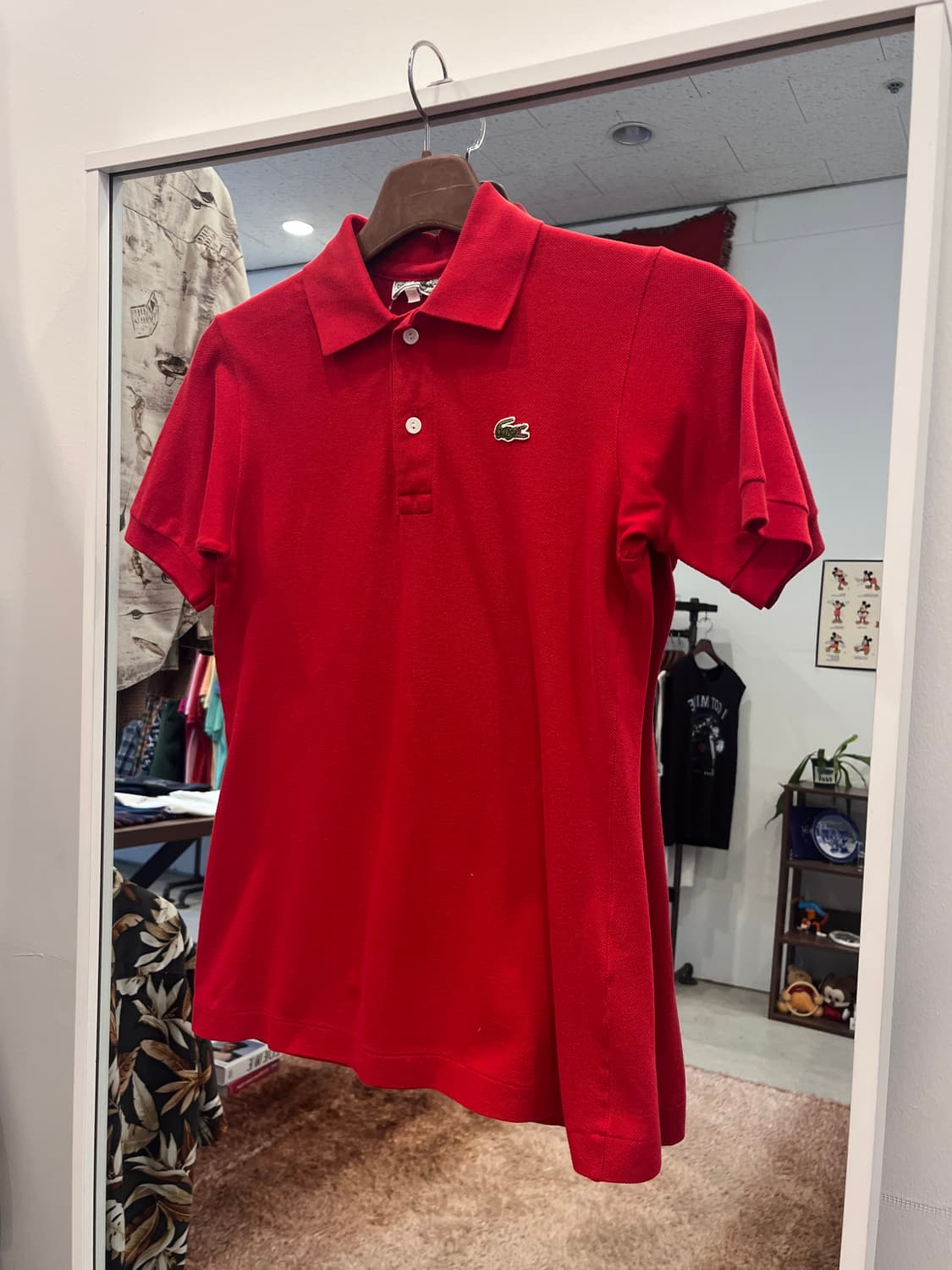 90s Lacoste 라코스테 카라티 pk 반팔 티셔츠 (red) 상품이미지1