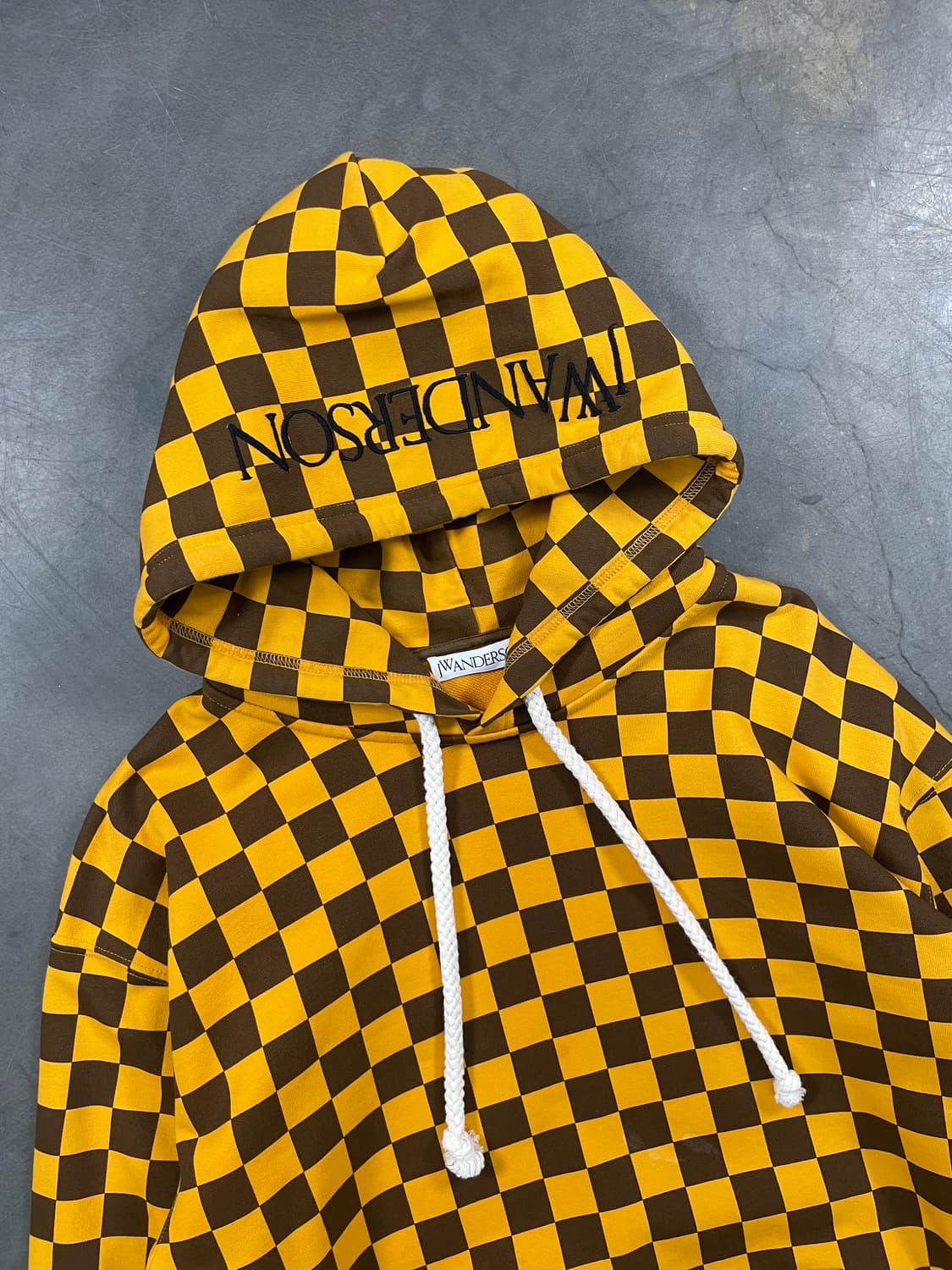 JW 앤더슨 체커보드 스웻 후드 상품이미지3