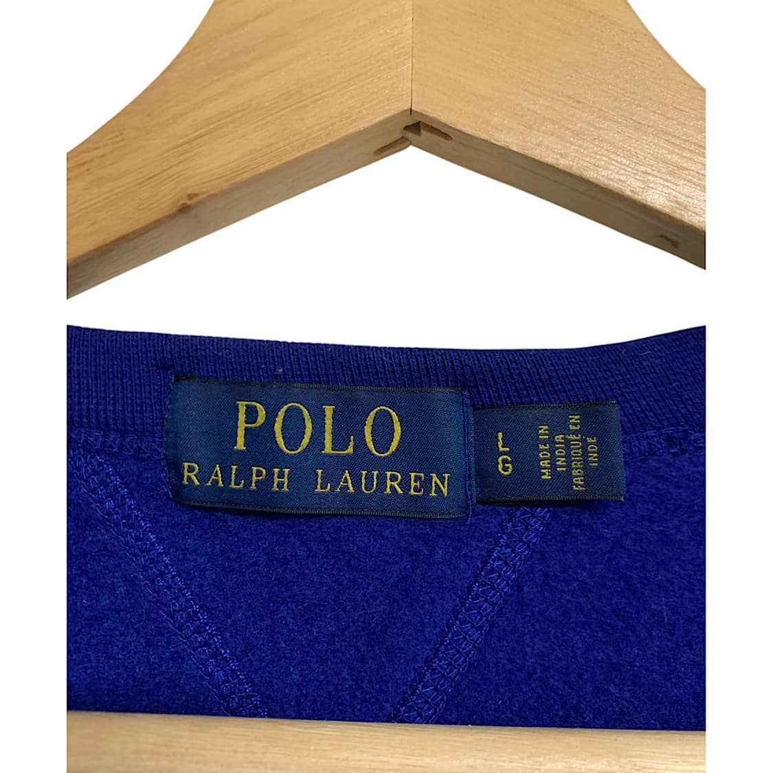 폴로 랄프로렌 블루 기모 맨투맨 L 상품이미지2