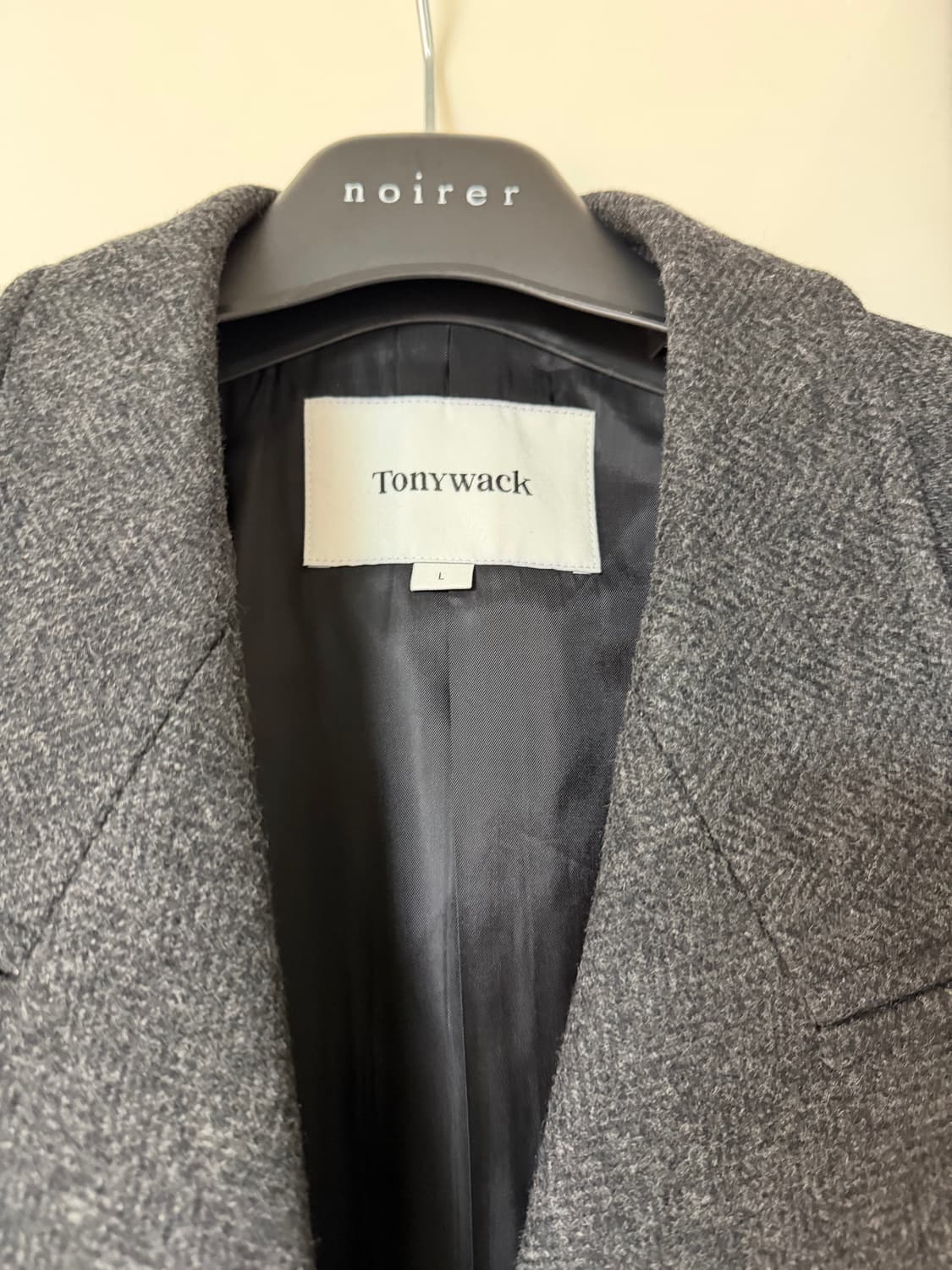 토니웩 다크헤링본 코트 판매합니다  Herringbone Wool Dou 상품이미지2