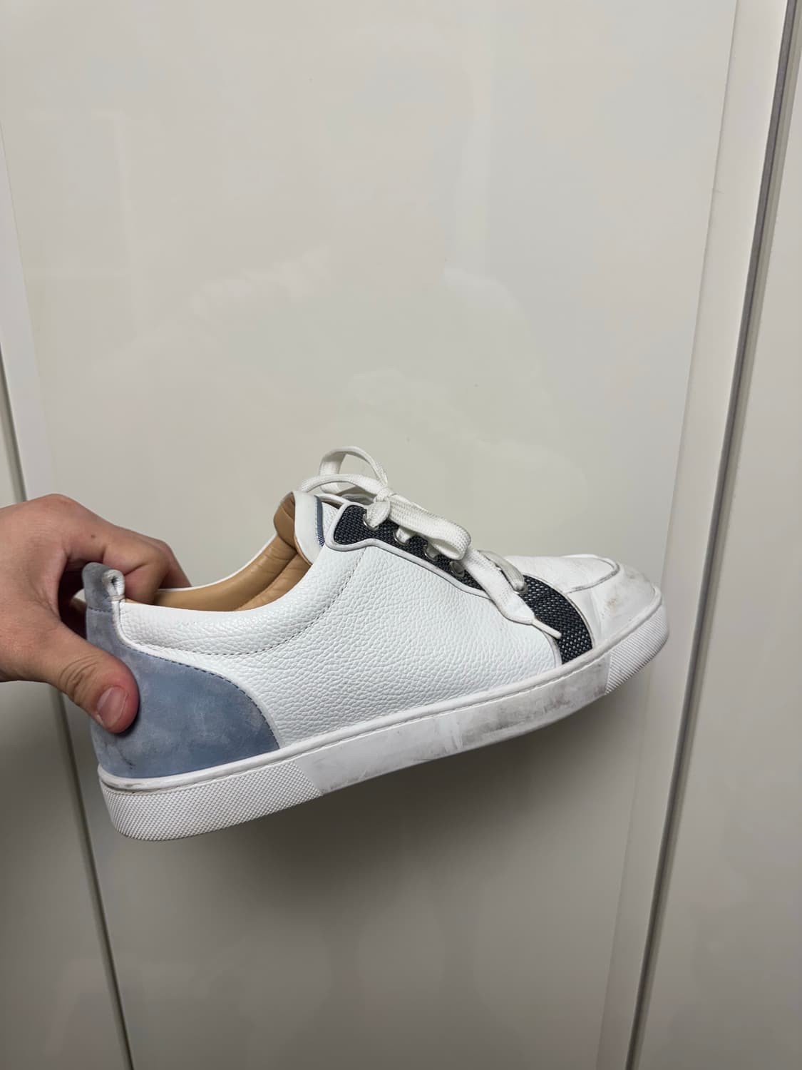 크리스찬 루부탱 화이트 블루 레드 스니커즈 한정판 43 상품이미지1