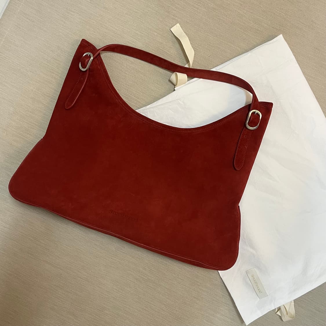스무드무드 에트나 와이드백_ 레드 스웨이드 상품이미지4