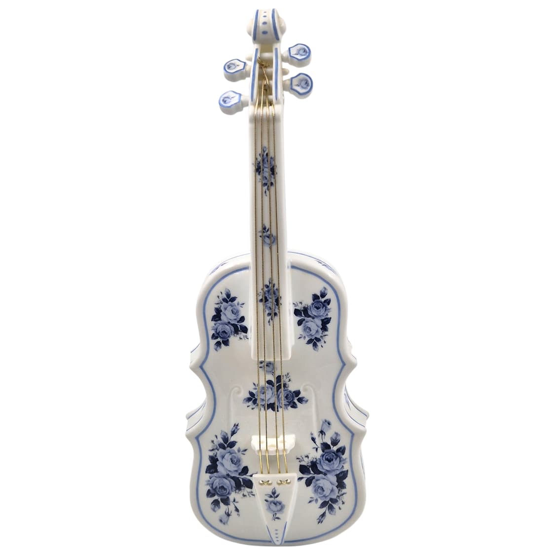 70s 이탈리아 드먼 포셀린 플로랄 바이올린 빅 램프 상품이미지4
