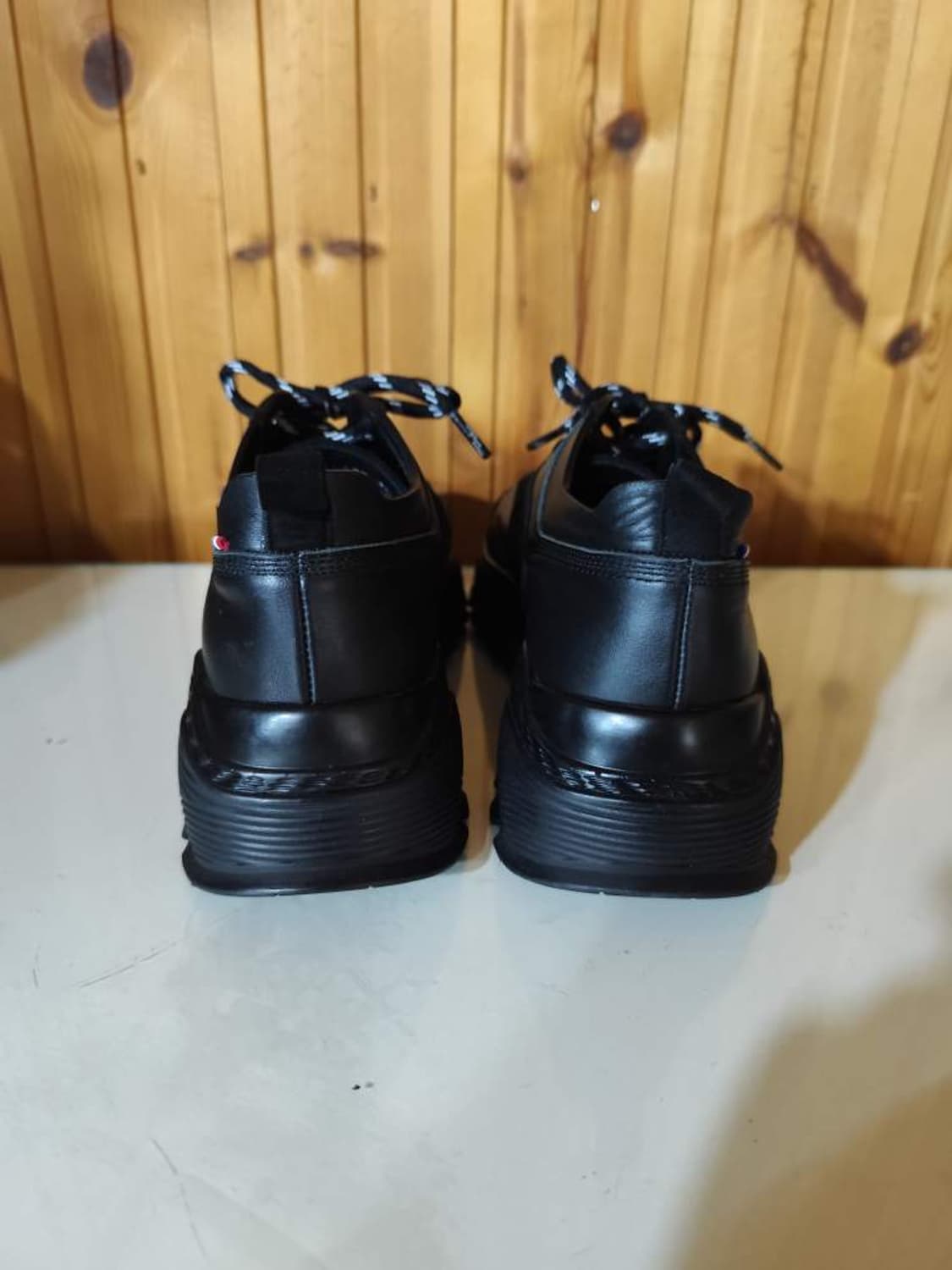 38 245mm ST듀퐁 블랙 가죽 스니커즈 상품이미지8