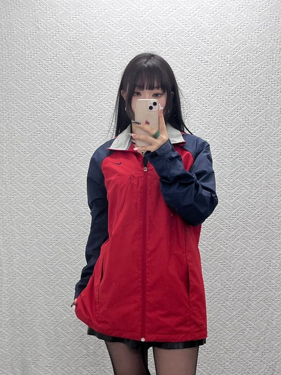 나이키 올드스쿨 레트로 00's 배색 바람막이 자켓 XL C10501 상품이미지1